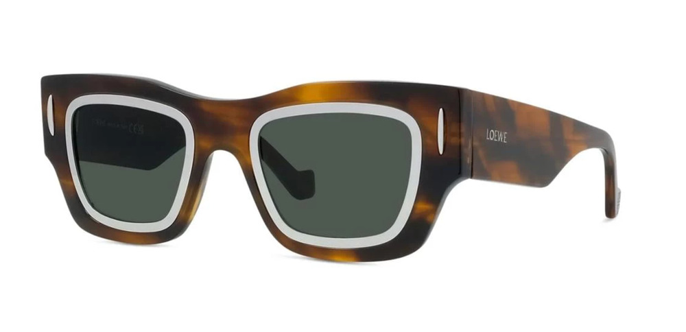 Loewe LW40168I 52N Signature Square Sunglasses in Brown $520